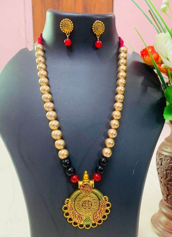 Meenakari pendant Necklaces
